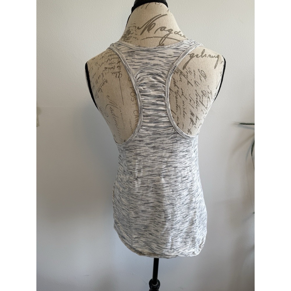 LULULEMON Our Sport Light Luon Tank in Tiger Space Dye Black White-Size 6 Medium